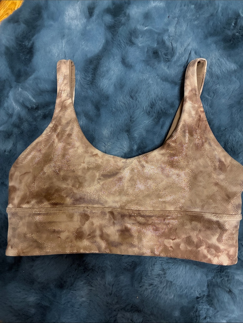 Lululemon Reversible Align Brown Shimmering Sports Bra - A/B Cup